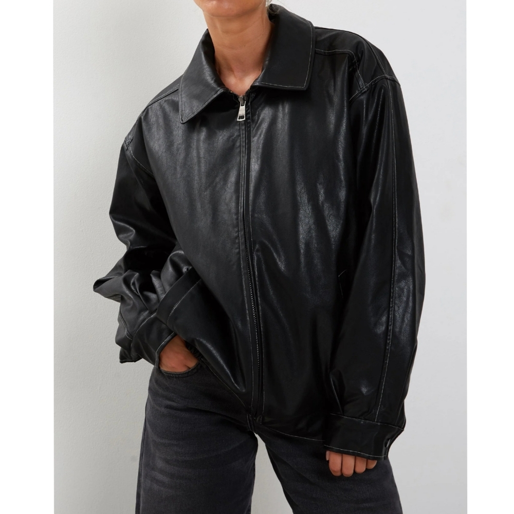 Preston & York Black Genuine Leather Jacket
